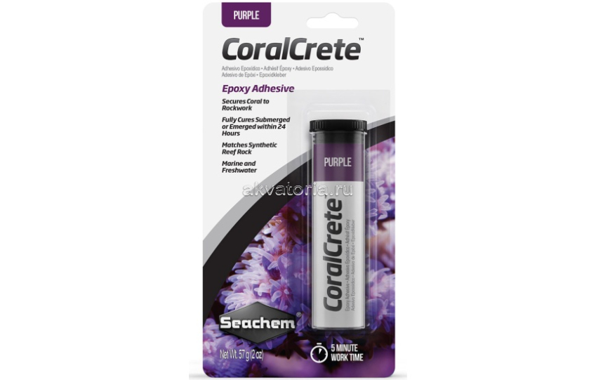 Клей для кораллов Seachem CoralCrete - Purple, 57 г