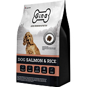 Корм для собак Gina Dog Salmon & Rice, лосось и рис, сухой, 3 кг