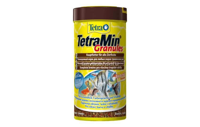 Корм Tetra Min, мелкие гранулы, для всех видов рыб, 250 мл