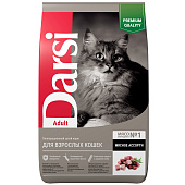Корм для взрослых кошек DARSI Adult, мясное ассорти, сухой, 10 кг