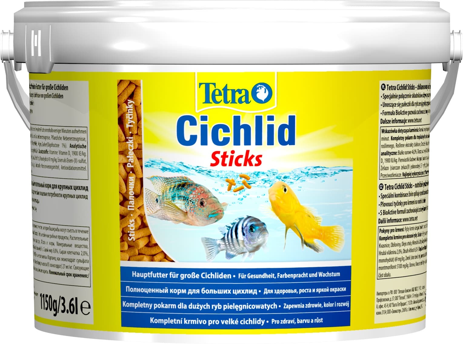 Tetra Cichlid Sticks 10 Litres 