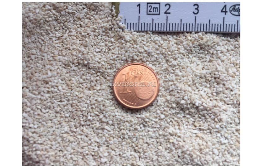 Грунт для морского аквариума Grotech White Sand, 0,5-1 мм, 9,5 кг