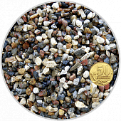 Грунт Биодизайн "Гравий гранитный окатанный (красно-черный)", 5-10 мм, 4 л