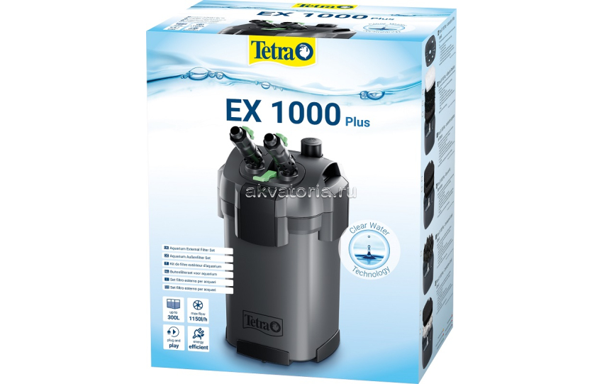 Внешний аквариумный фильтр Tetra EX 1000 plus