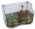 Акватеррариум для водных черепах Lucky Reptile Turtle-Tarrium, 80×45×50 cм, серебряный