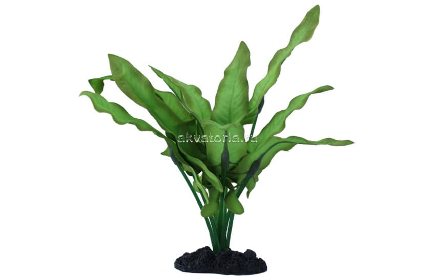 Искусственное шелковое растение Prime Анубиас Хастифолия, 40 см