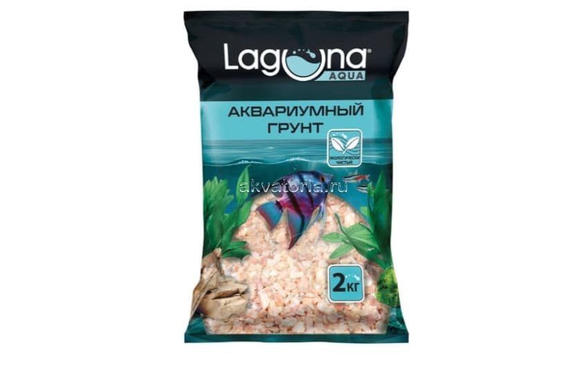 Грунт гранитная крошка Laguna 20107A, серо-розовый меланж, 3-4 мм, 2 кг