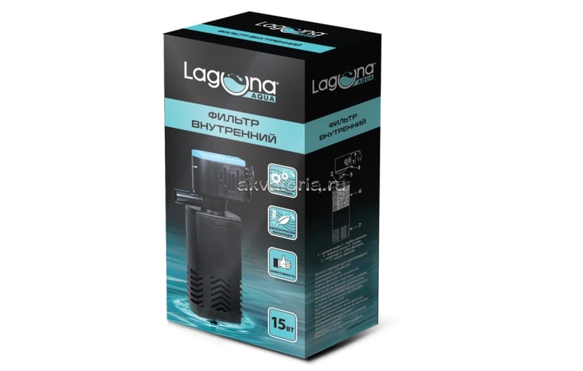 Внутренний аквариумный фильтр Laguna LS1000F