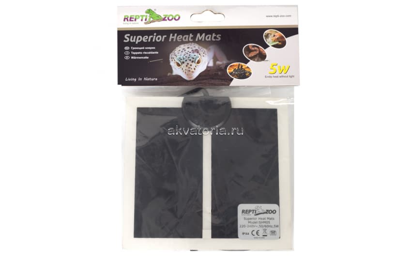 Термоковрик Repti-Zoo Superior Heat Mats (SHM05), 5 Вт, 14×15 см
