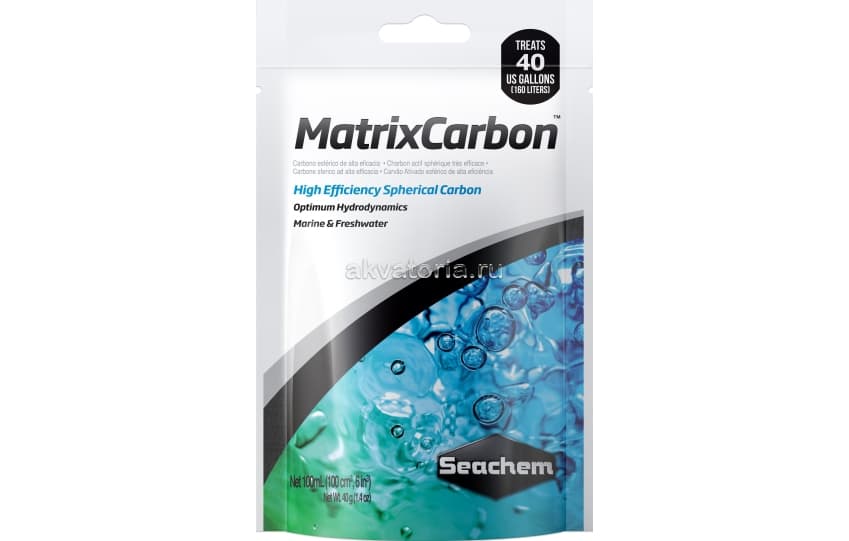 Наполнитель Seachem MatrixCarbon, 100 мл