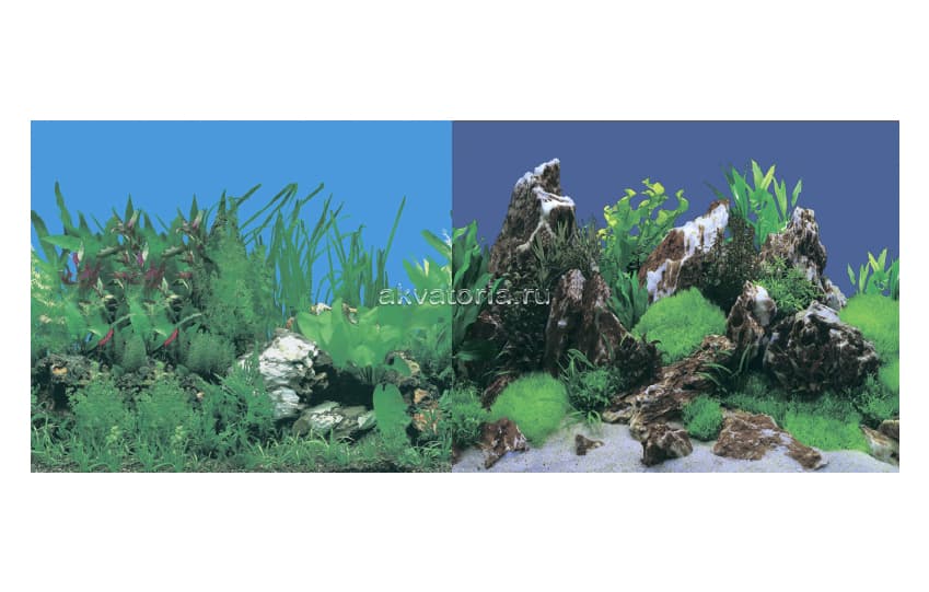 Фон-плёнка Prime 30×60 см, Растительный/Скалы с растениями