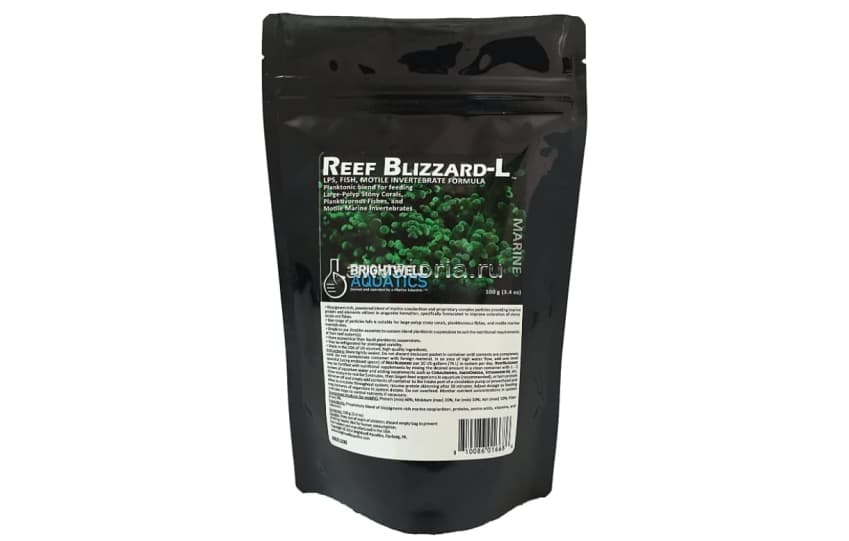 Планктон для крупнополипных жестких кораллов Brightwell Aquatics ReefBlizzard-L, 100 г