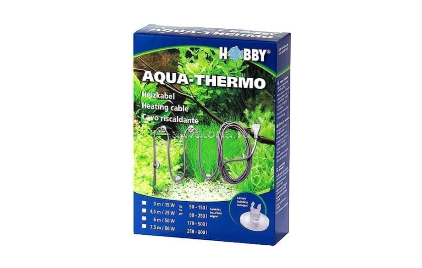 Грунтовый кабель-нагреватель Hobby Aqua-Thermo, 6м/50 ватт