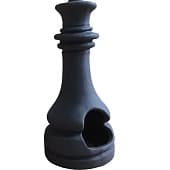 Аквариумная декорация Gloxy Шахматная фигура Ферзь чёрный