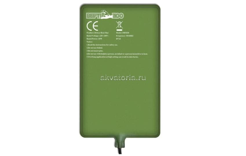 Термоковрик в защитном кожухе Repti-Zoo Deluxe Heat Mats (DHM20), 20 Вт, 20×35 см