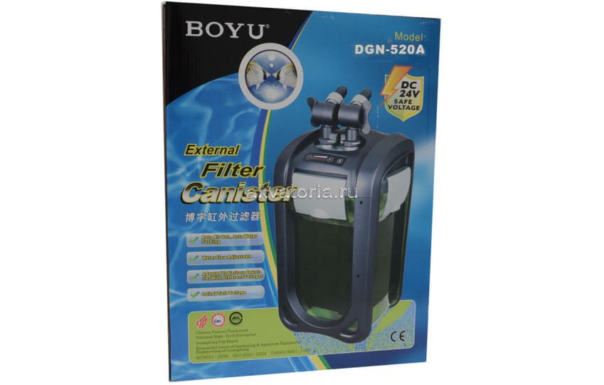 Внешний аквариумный фильтр Boyu DGN-520A