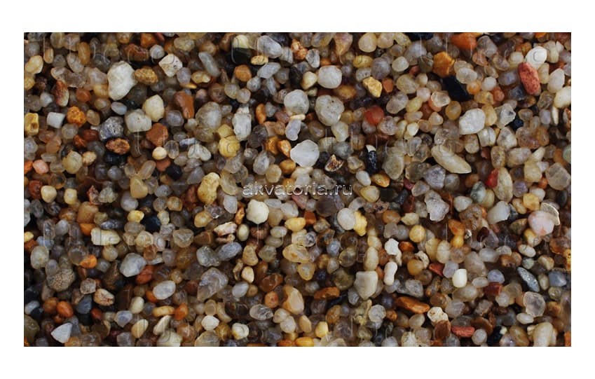 Грунт Янтарный песок UDeco River Amber, 2-5 мм, 6 л