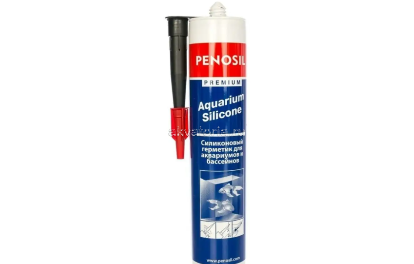 Силиконовый герметик для аквариумов PENOSIL Premium Aquarium Silicone, чёрный, 280 мл