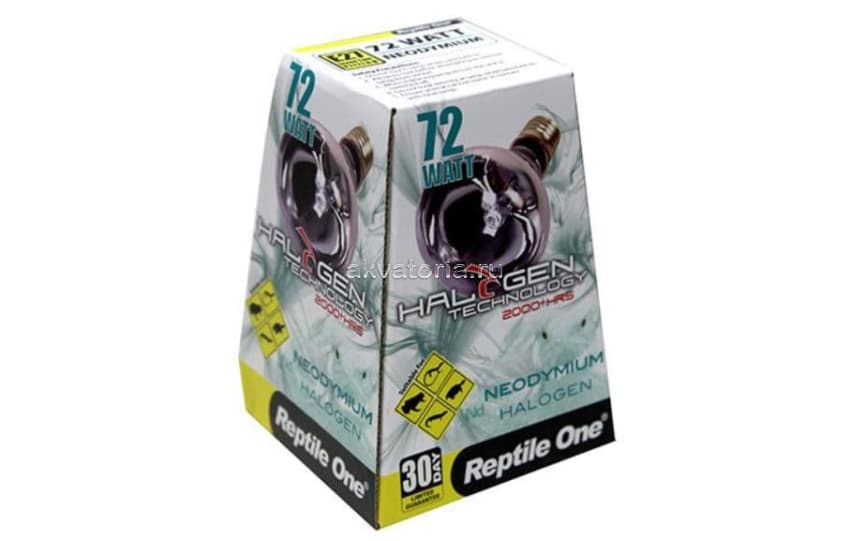 Террариумная неодимовая лампа Reptile One Halogen Heat Lamp Neodymium Daylight, 72 Вт