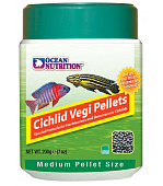 Корм для цихлид Ocean Nutrition Cichlid Vegi Pellet Medium, гранулы, 200 г