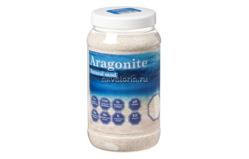 Грунт арагонитовый песок DVH Aragonite Natural Sand, 2,8 кг, 03-1,2 мм