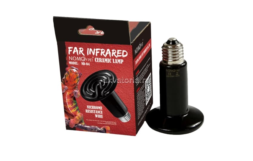 Террариумная керамическая лампа Nomoy Pet Infrared ceramic, 60 Вт