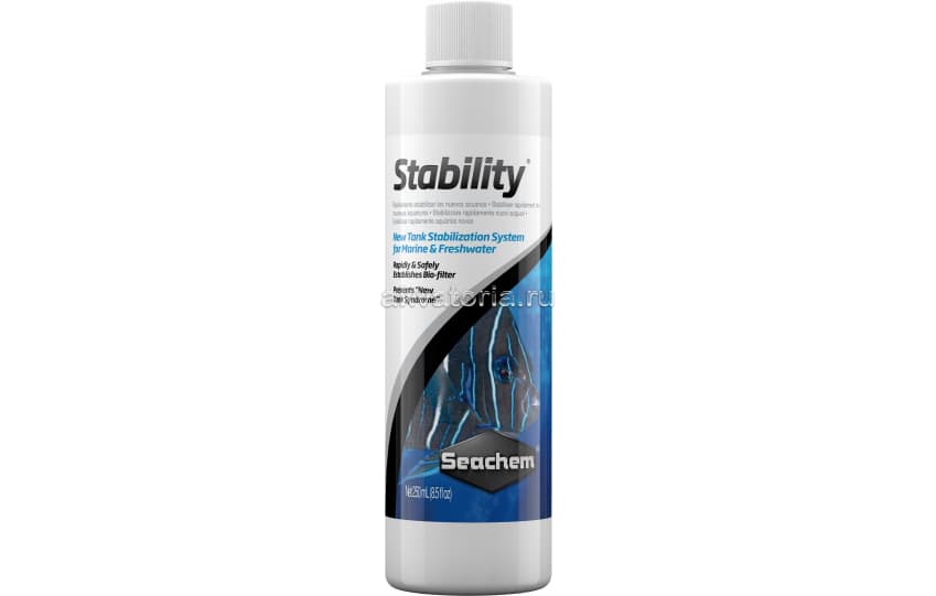 Живые бактерии для воды Seachem Stability, 250 мл
