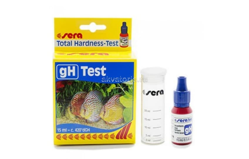 Тест на общую жесткость воды Sera gH-Test