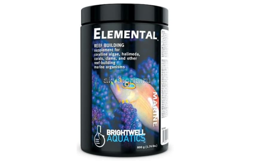 Добавка для строительства рифов Brightwell Aquatics Elemental - Dry Reef Building Complex, 800 г