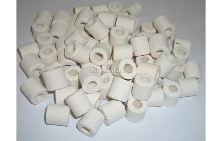 Наполнитель для фильтров керамические биокольца Hailea, 500 г