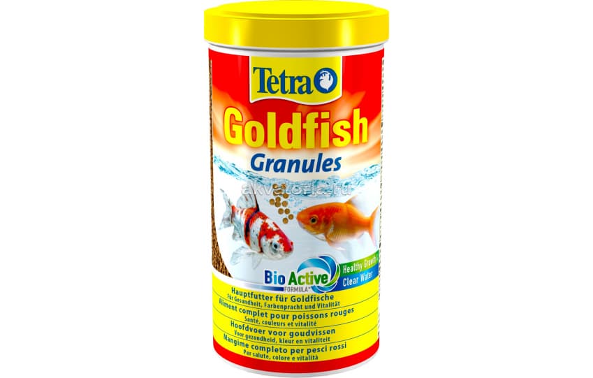 Корм Tetra Goldfish Granules, гранулы, для холодноводных и золотых рыбок, 1 л