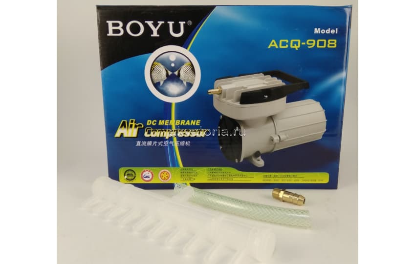 Компрессор поршневой BOYU ACQ-908, 105 Вт