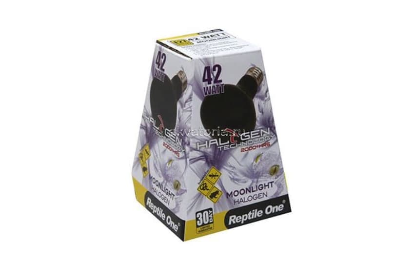 Террариумная ночная лампа Reptile One Halogen Heat Lamp Moonlight, 42 Вт