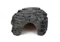 Декорация керамическая NOVAMARK TERRA Укрытие Сланец L, чёрная