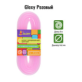 GLOXY Шланг воздушный розовый 4х6мм, длина 4м