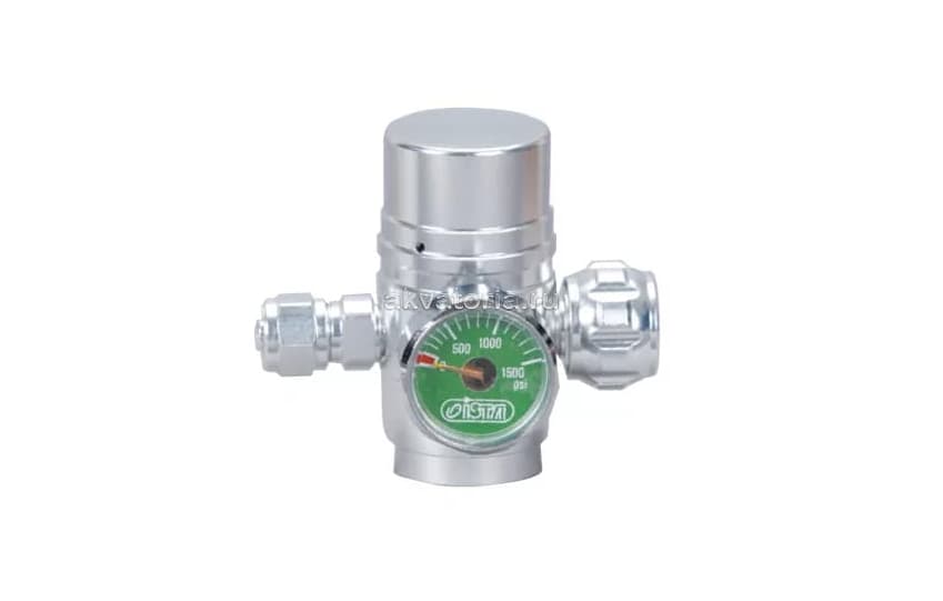 Регулятор CO₂ ISTA I-646 для одноразовых баллонов, с игольчатым клапаном