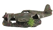 Аквариумная декорация PRIME «Фюзеляж затонувшого самолета» 26×13×7 см
