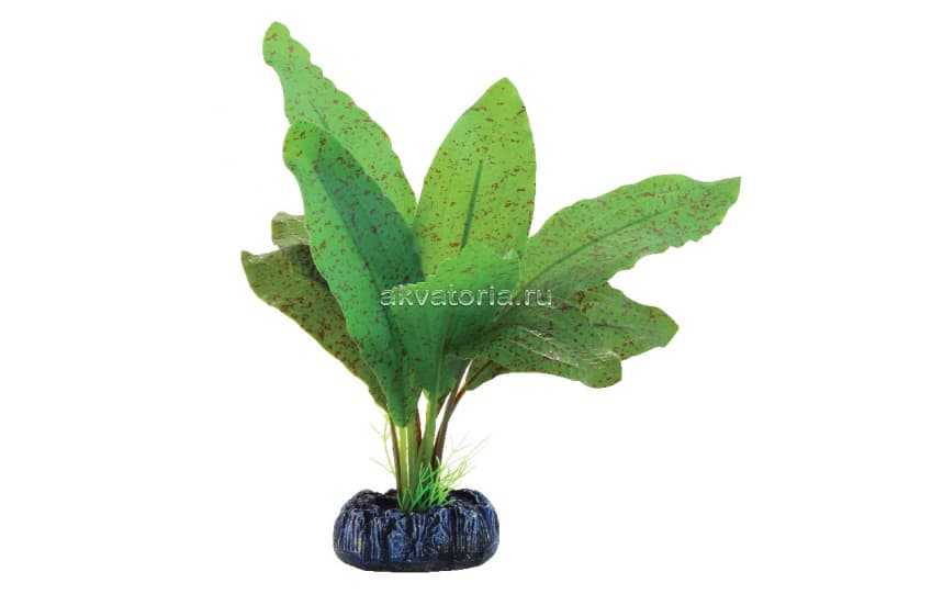 Искусственное растение Laguna Эхинодорус крапчатый, шёлковое, 20 см