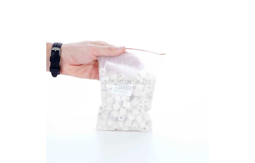 Наполнитель для фильтров керамические биокольца Hailea, 500 г