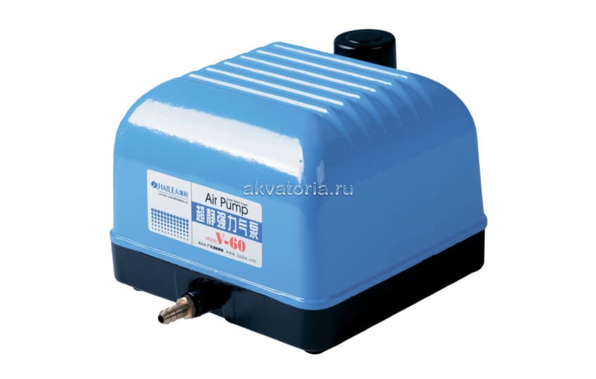 Диафрагменный компрессор Hailea V-60, 35 Вт, 60 л/мин