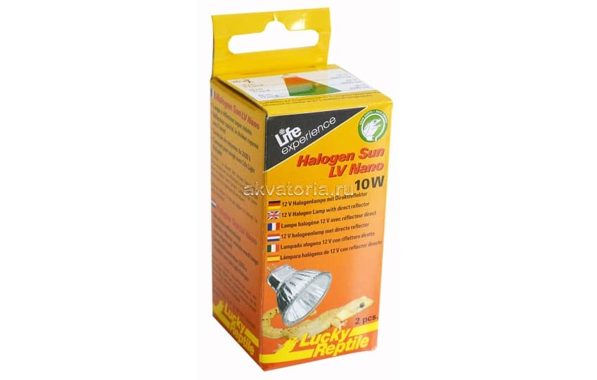 Галогенная лампа Lucky Reptile Halogen Sun LV nano, 10 Вт, 2 шт