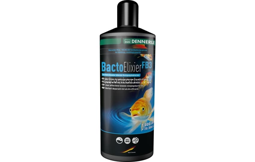 Биопрепарат Dennerle BactoElixier FB3 для «запуска» садовых прудов, 1 л