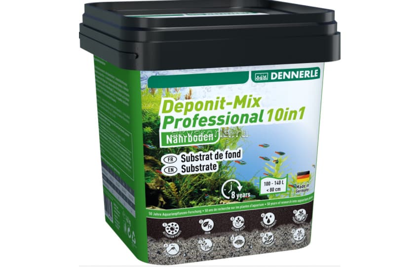 Субстрат питательный Dennerle Deponit Mix Professional 10in1, 4,8 кг