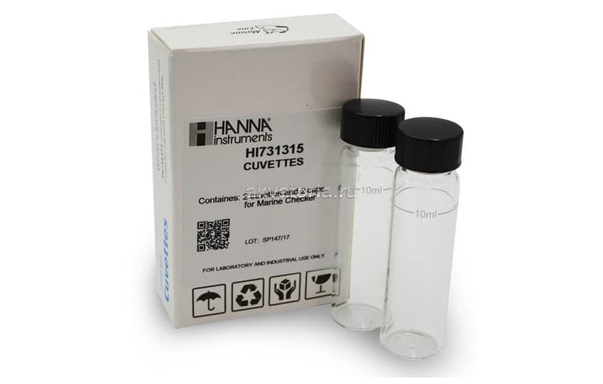 Кюветы для колориметров Hanna instruments Glass Cuvettes and Caps, 2 шт