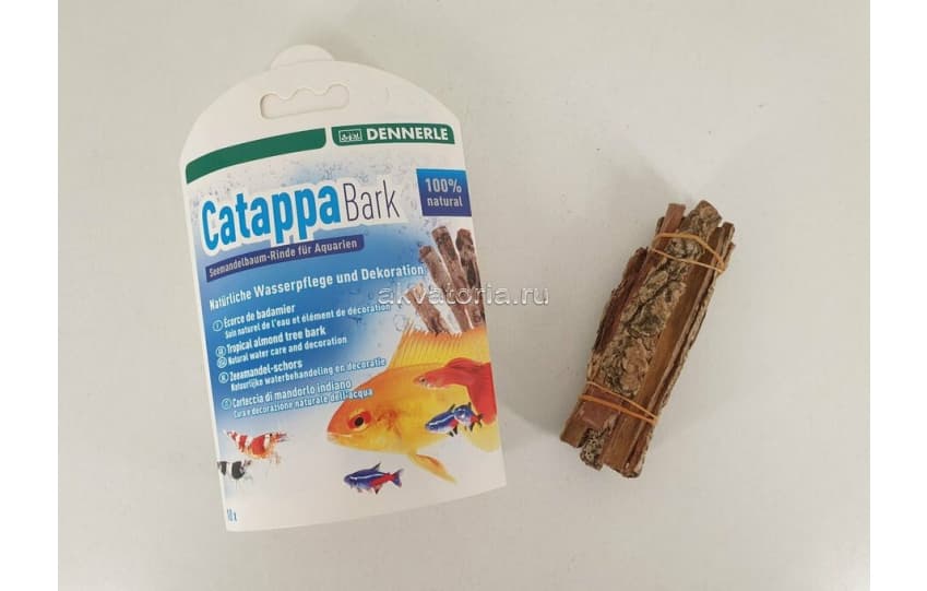 Кора индийского миндаля для водоподготовки Dennerle Catappa Bark, 10 шт