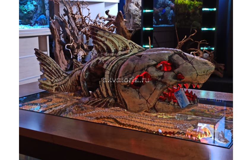 Аквариумная декорация Скелет рыбы DEKSI №999