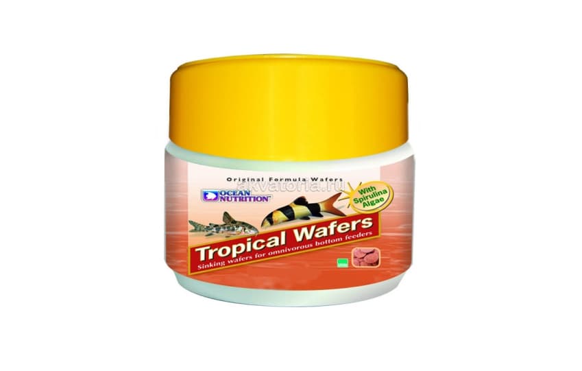Корм для донных рыб Ocean Nutrition Tropical Wafers, чипсы, 75 г