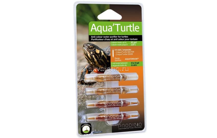 Очиститель воды для черепах Prodibio Aqua-Turtle Nano, 4 ампулы