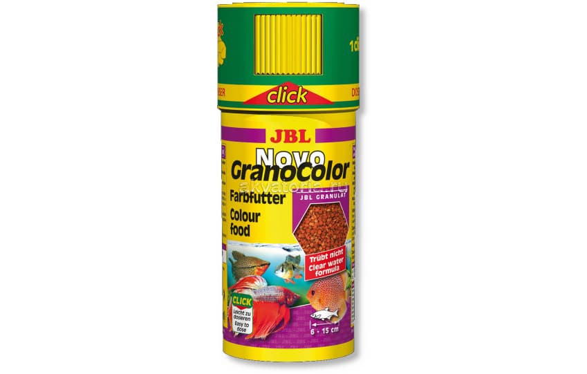 Корм для яркой окраски JBL NovoGranoColor CLICK, 250 мл