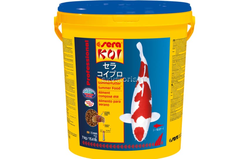 Корм для прудовых рыб Sera Koi Professional Summer, гранулы, 7 кг